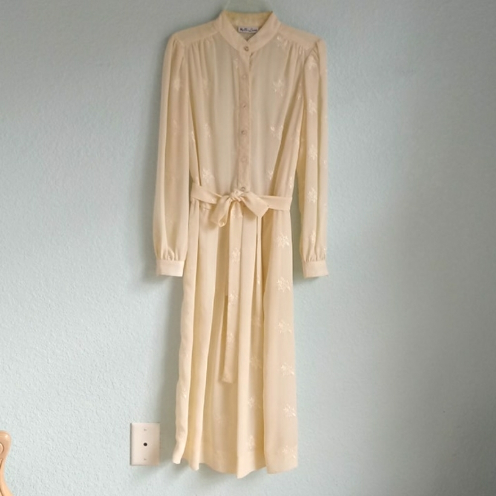 MATTI of LYNNE | Vintage Cream Midi Dress
